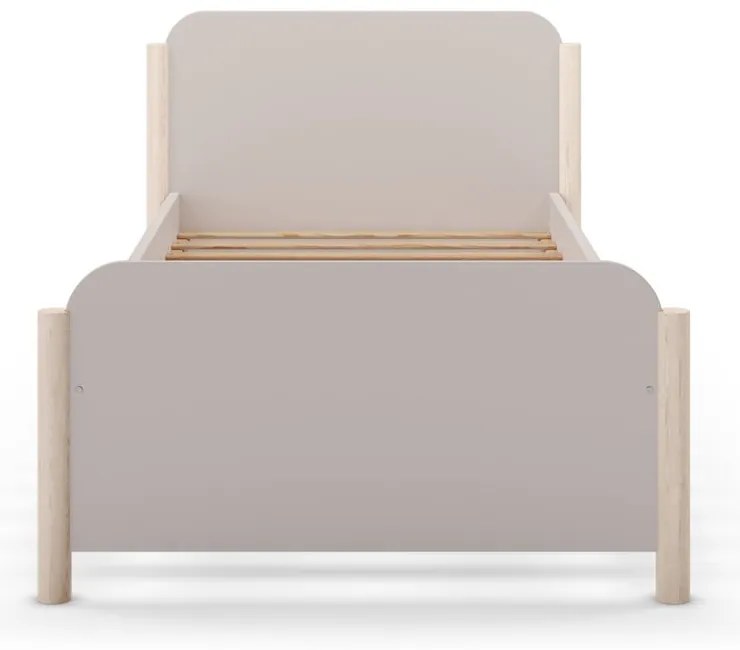 Krémová detská posteľ z borovicového dreva 90x190 cm Enola – Marckeric