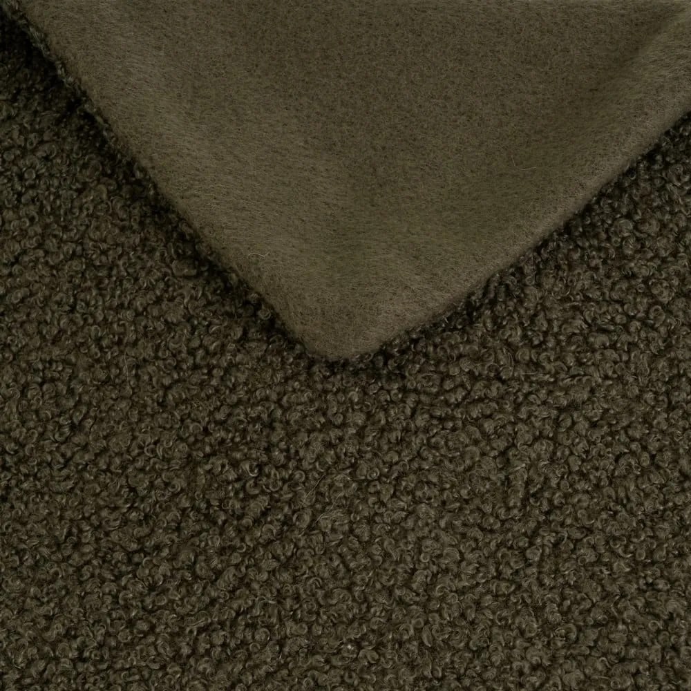 Zelená deka s baránkom 130x160 cm Sherpa Bouclé – Casa Selección