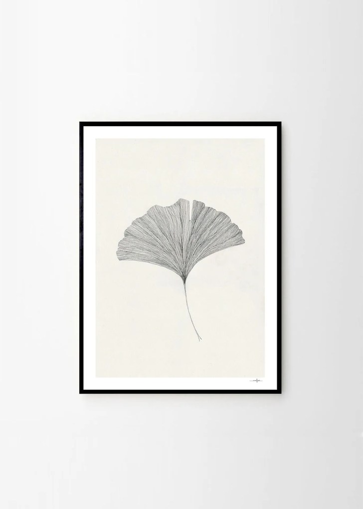 THE POSTER CLUB Autorský plagát Ginkgo Leaf by Ana Frois A4