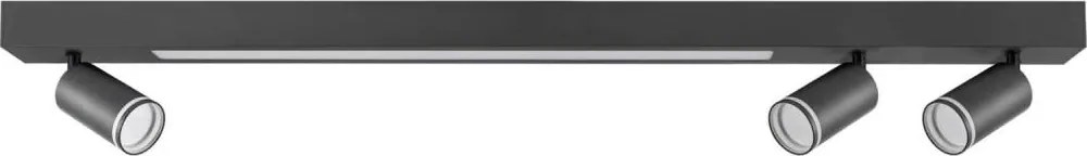 LED Stropné svietidlo PARIS LED/24W/230V + 3xGU10/10W čierna