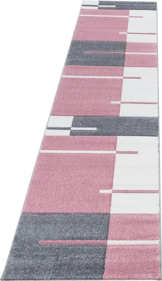 Ružovo-sivý behúň 80x300 cm Hawaii – Ayyildiz Carpets