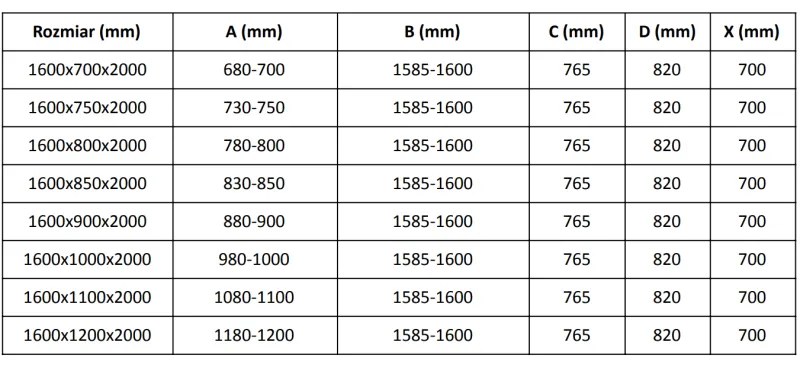 Mexen Velar, sprchový kút s posuvnými dverami 160(dvere) x 75(stena) cm, 8mm číre sklo, čierna matná, 871-160-075-01-70