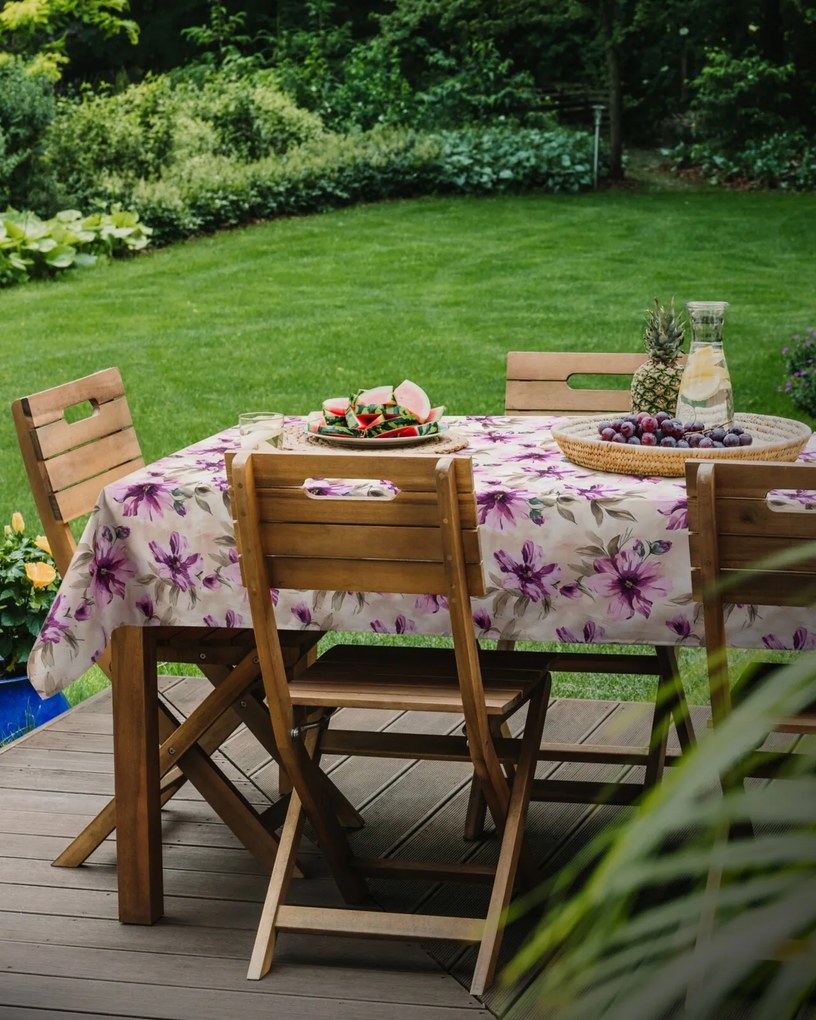 ZÁHRADNÝ VODEODOLNÝ BEHÚŇ NA STÔL GARDEN 40X140 CM KVETY