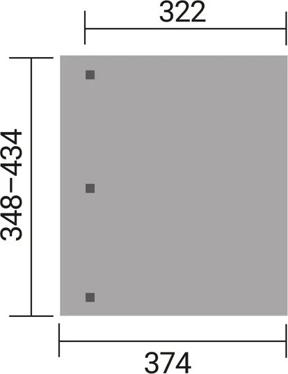 WEKA Drevená záhradná pergola 672 (4,3x3,7m)