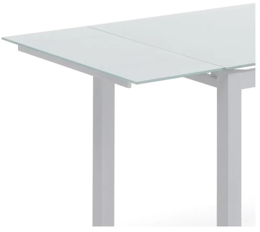 Rozkladací jedálenský stôl so sklenenou doskou 70x110 cm Fast – Tomasucci