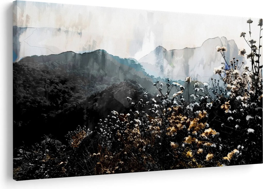 Obraz - Ilustrácie divokých kvetov (90x60 cm)