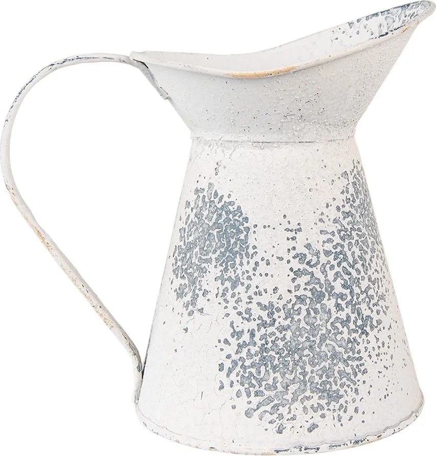 Béžový dekoračný plechový džbán Fun Antique - 17*11*17 cm