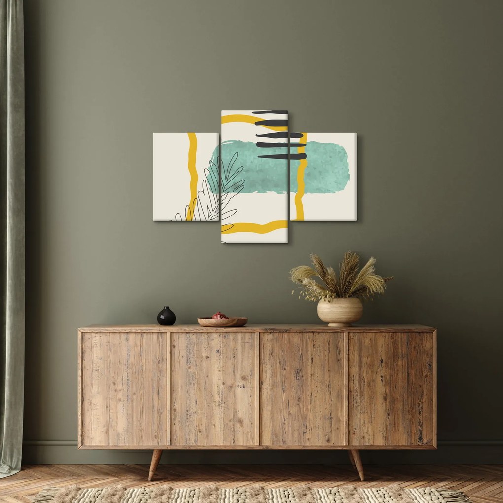 Obraz - Abstraktné listy N⁰2 (90x60 cm)