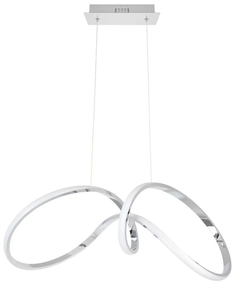 LED Luster na lanku TESORO LED/48W/230V lesklý chróm