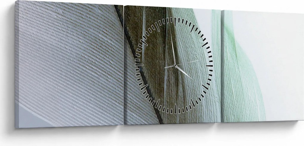 Obraz - Perie, makro (s hodinami) (90x30 cm)