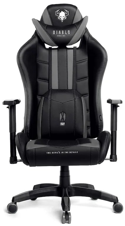 Herné kreslo Diablo X-Ray King Size: čierno-šedé Diablochairs
