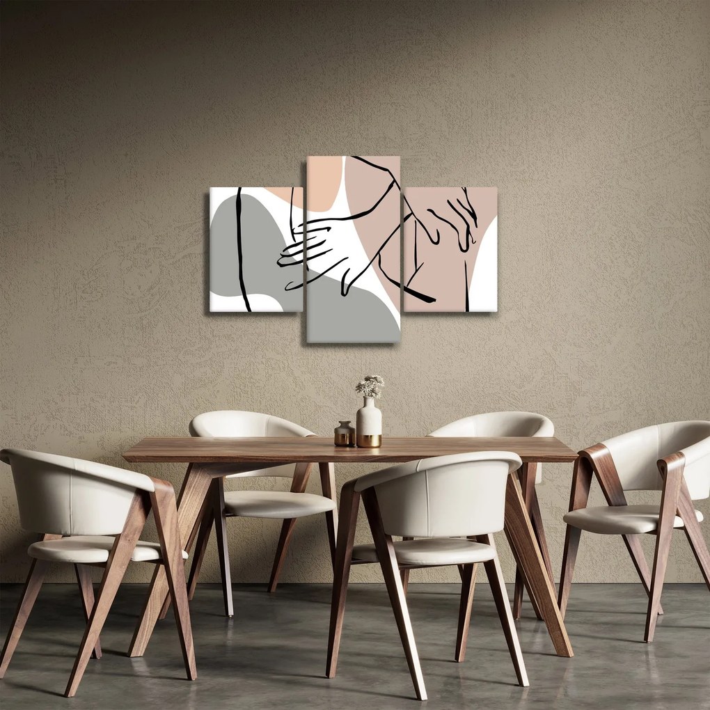Obraz - Woman body line art N⁰2 (90x60 cm)