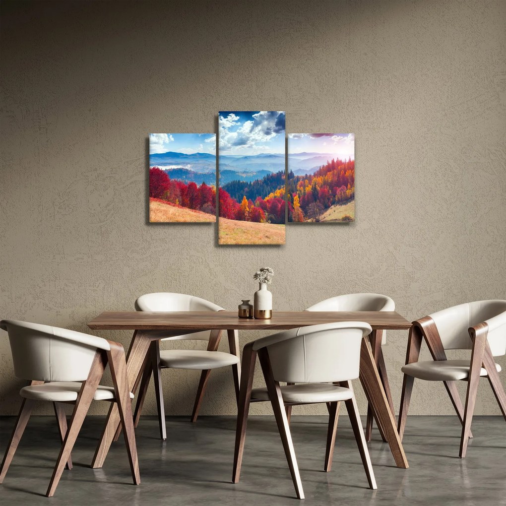 Obraz farebné jesenné krajiny (90x60 cm)