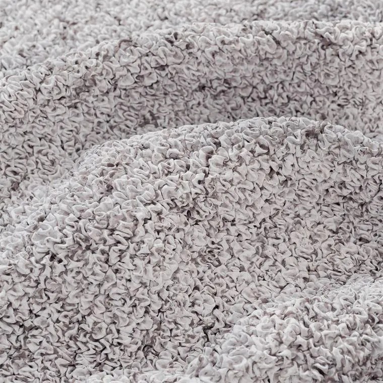Bielastické poťahy VITTORIA smotanová rohová sedačka (š. 350 - 530 cm)