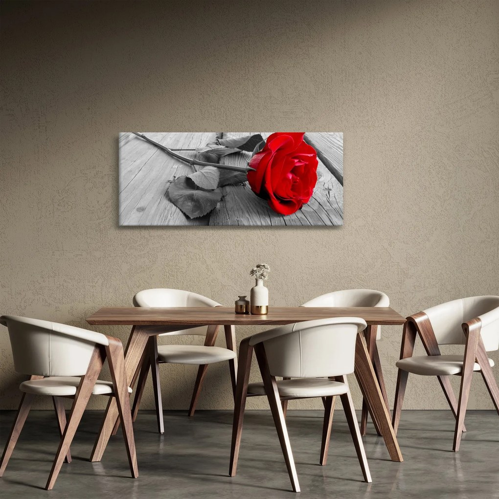 Obraz červených ruží (120x50 cm)