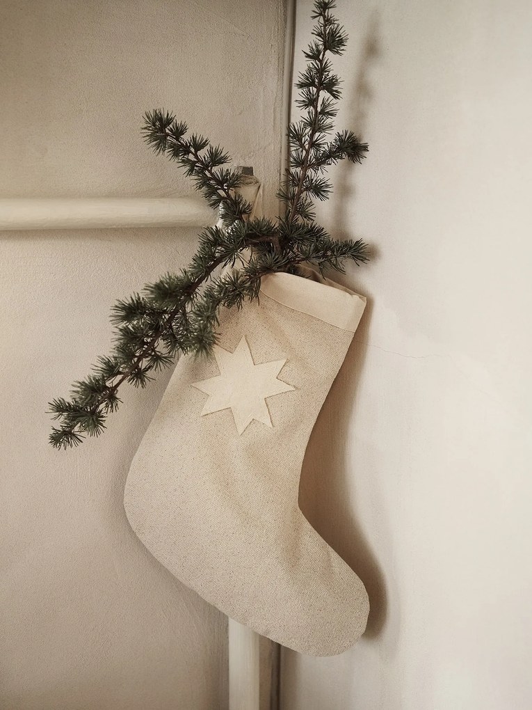 Ferm Living Vianočná pančucha z organickej bavlny Vela