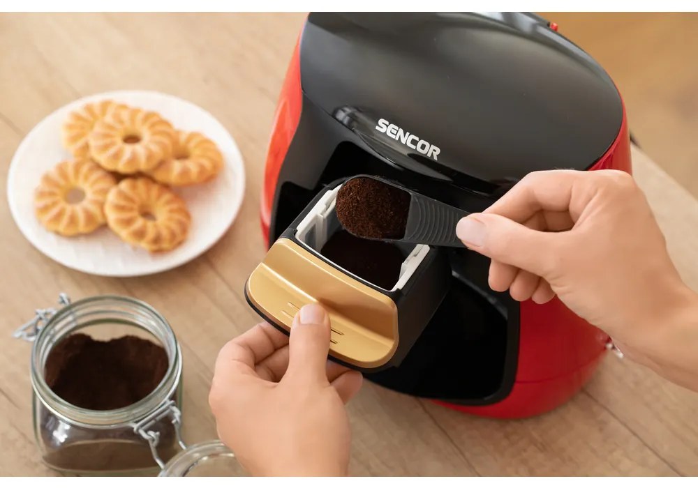 SENCOR SCE 2101RD kávovar SENC R