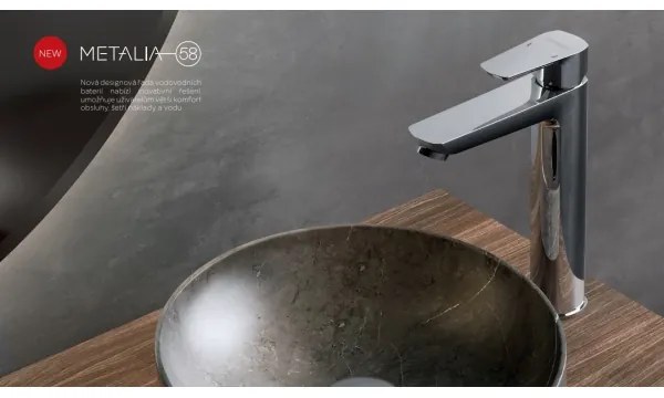 Novaservis - Umývadlová batéria METALIA ECO 25,7 cm lesklý chróm