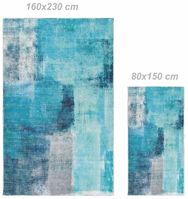 Koberec Esmarina Typ 2 160x230 cm - modrá / sivá
