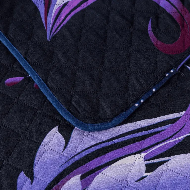 Prehoz na posteľ VIOLET BUTTERFLY, tmavomodrý Rozmer: 170 x 210 cm