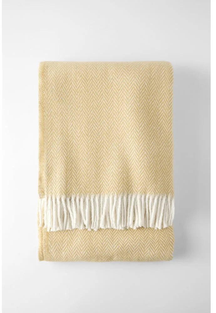 Sivohnedý pléd s podielom bavlny Euromant Skyline, 140 × 180 cm