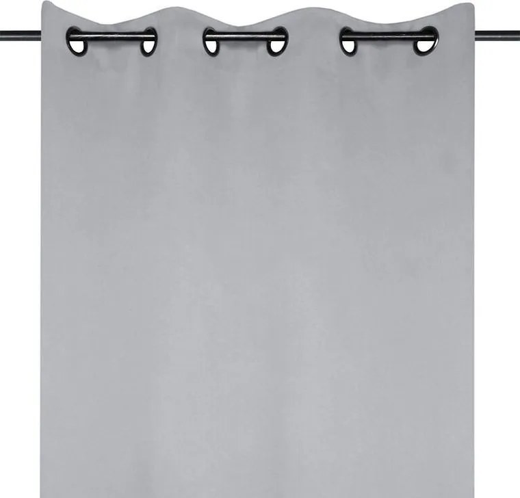 Zatemňovací záves blackout NOTTE šedý 135 x 250 cm sada 2 ks