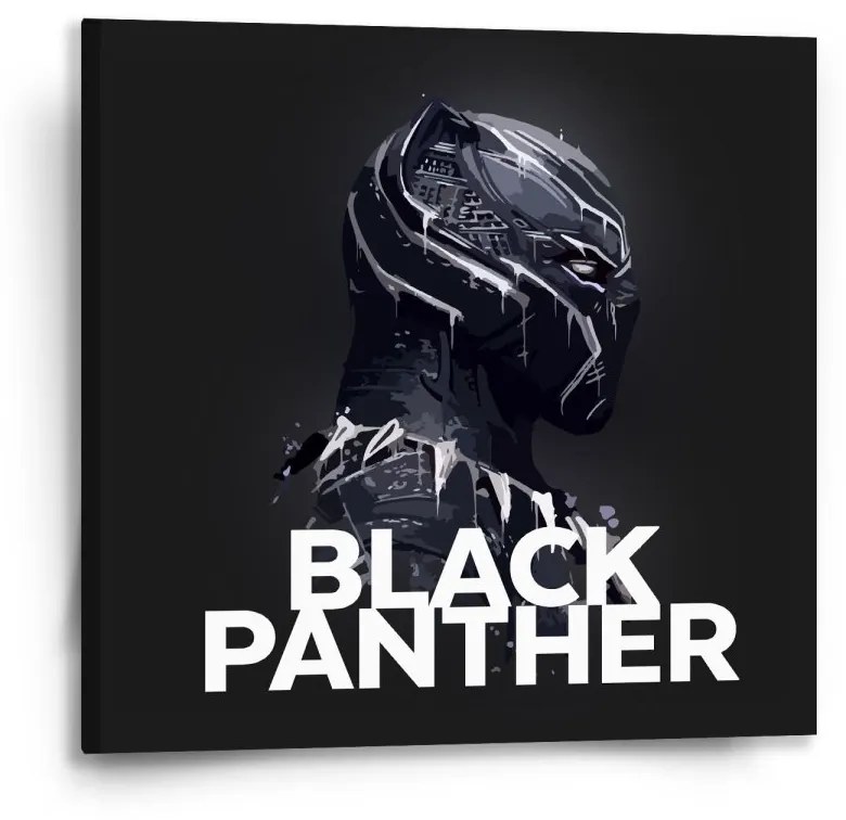 Sablio Obraz BLACK PANTHER z profilu Čierny - 50x50 cm