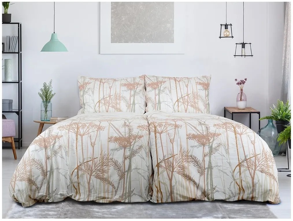 Obliečky z Renforcé bavlny CARAWAY krémové Rozmer obliečok: 70 x 90 cm | 140 x 200 cm