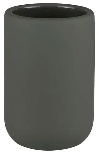 Tmavozelený keramický téglik na zubné kefky Lotus Play – Mette Ditmer Denmark