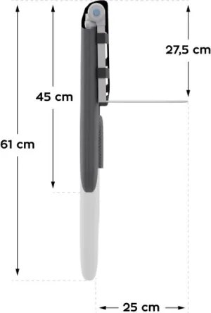 Bezpečnostná zábrana na posteľ Cover 25 sivá 150 cm