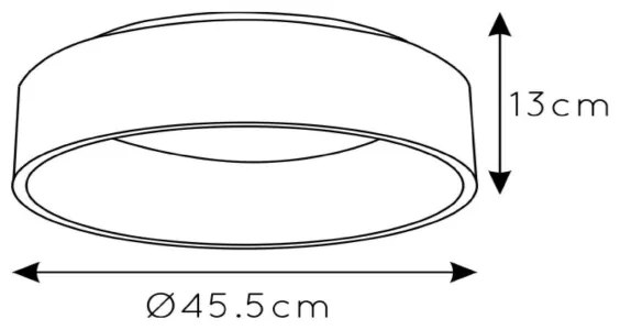 Lucide 46100/32/30 - LED Stropné svietidlo TALOWE LED/30W/230V čierna