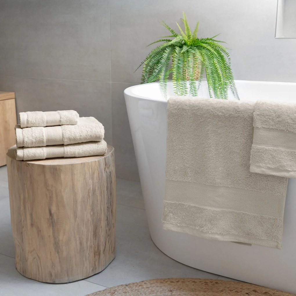 Goldea bambusový uterák/osuška - prírodne režný 50 x 100 cm