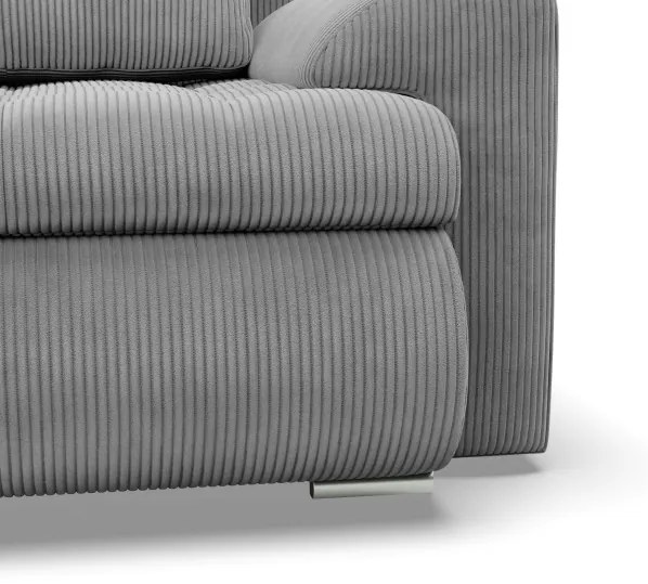 Trojmiestna rozkladacia sedačka FORESTA sivá