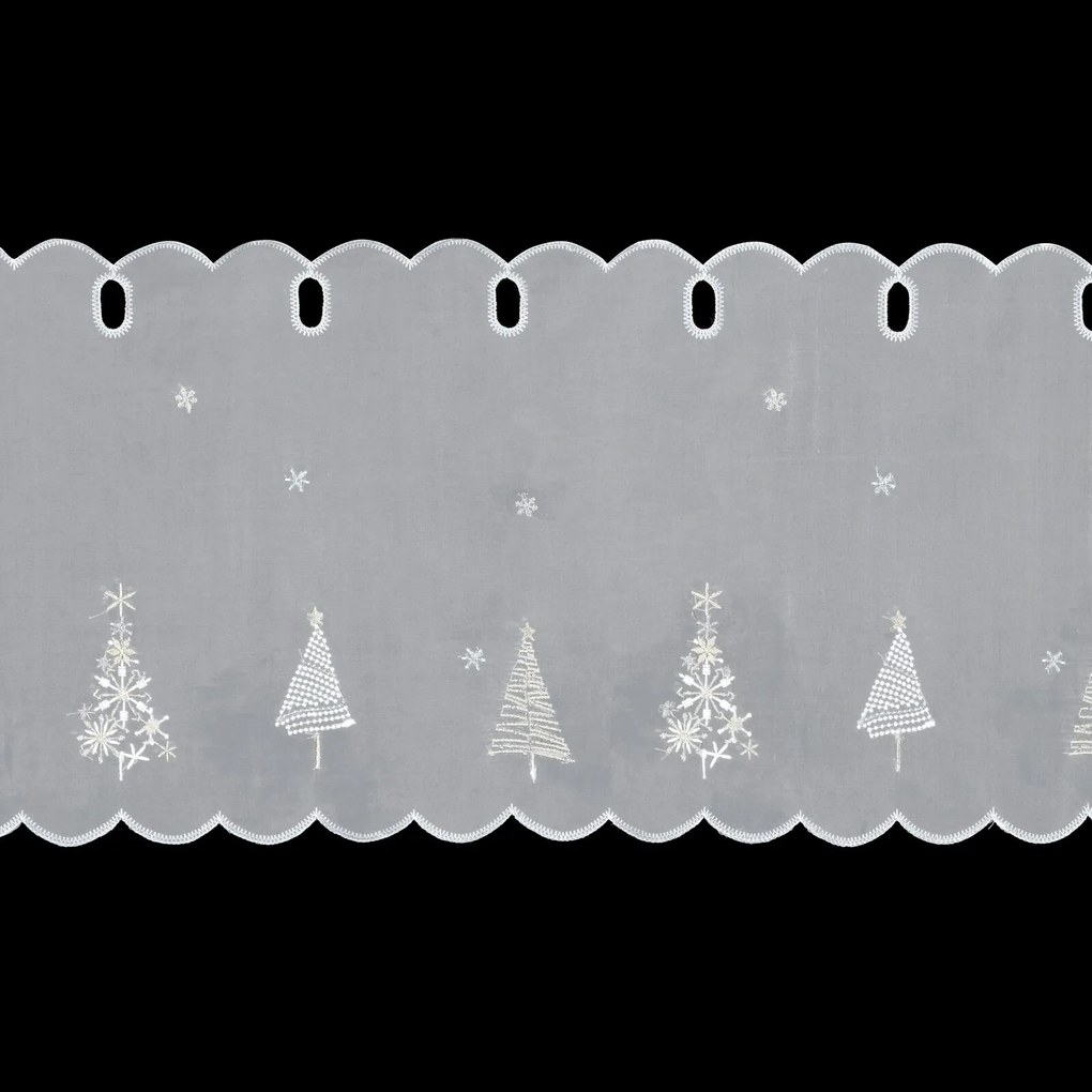 KRÁTKA ZÁCLONA NA PÚTKACH XMAS11 150X40 CM VZOROVANÁ