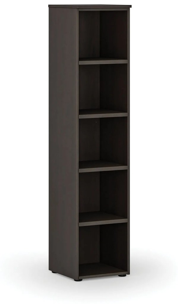 Kancelársky regál PRIMO WOOD, 1781 x 400 x 420 mm, wenge