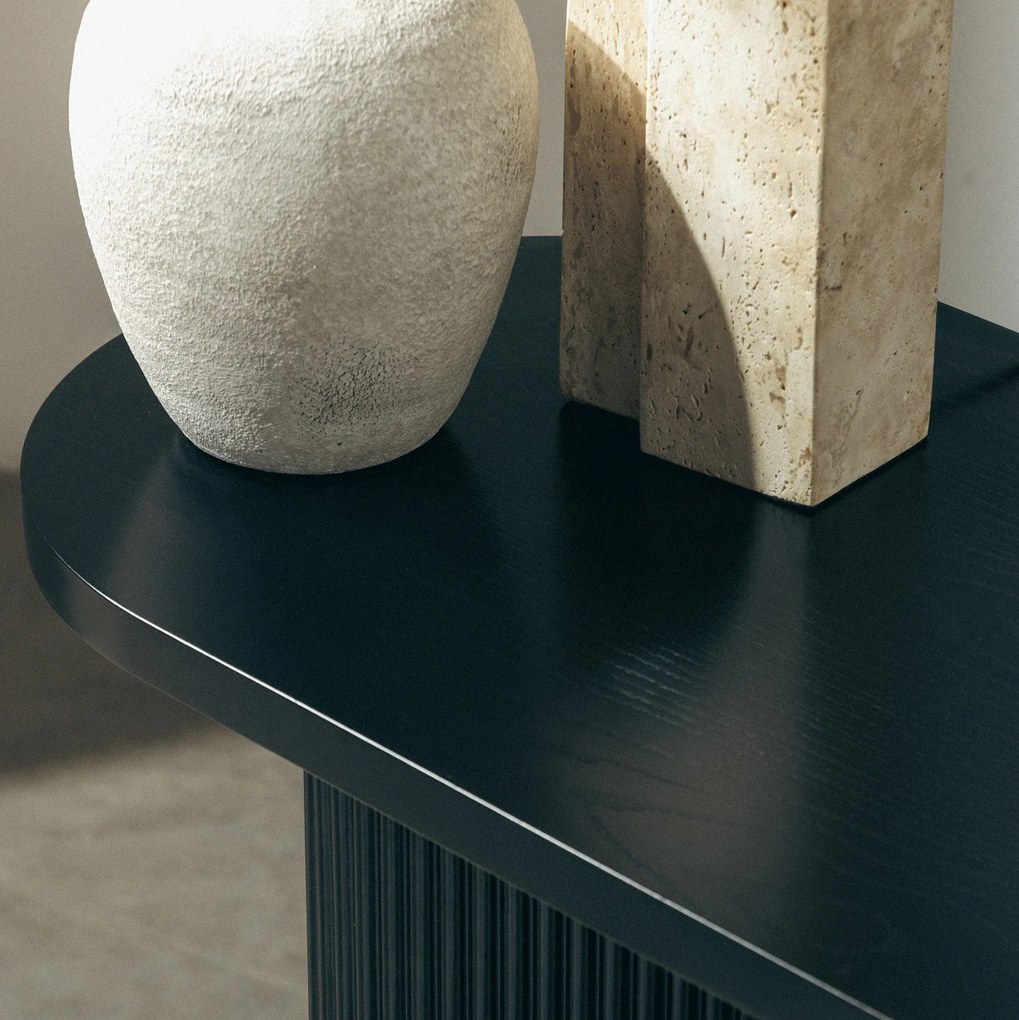 Konzolový stolek Pauline 140 cm černý