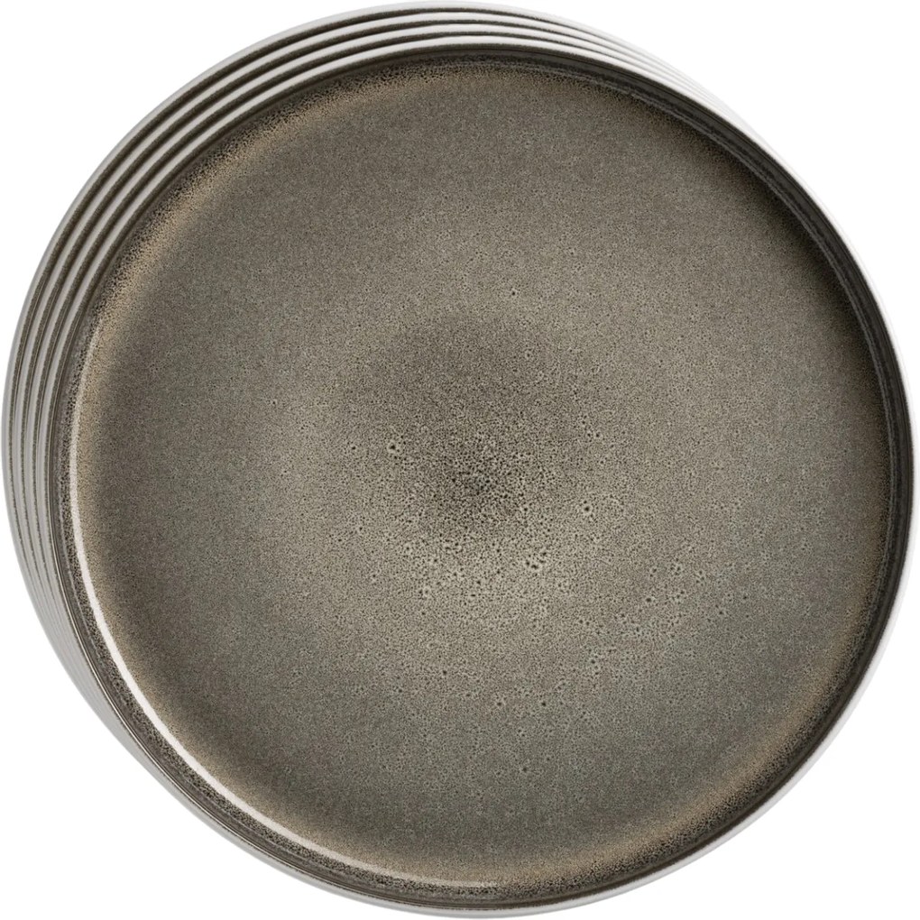 Mäser Súprava plytkých tanierov Lunaria Brown 26 cm, 4 ks