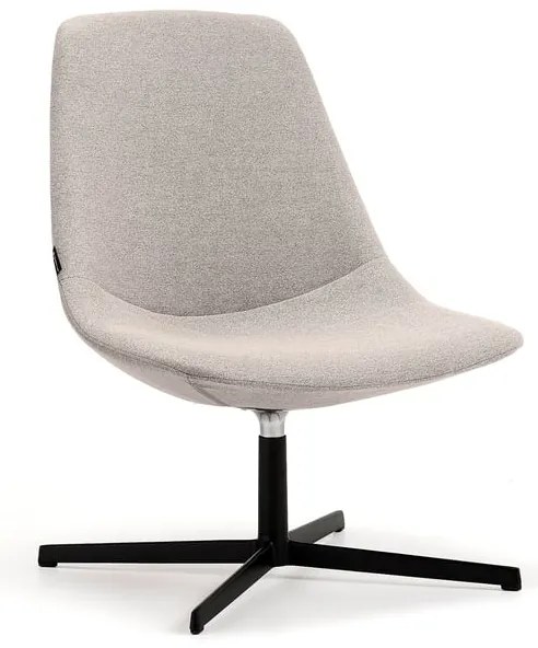 Kreslo LANGLEY, čierna/šedohnedá