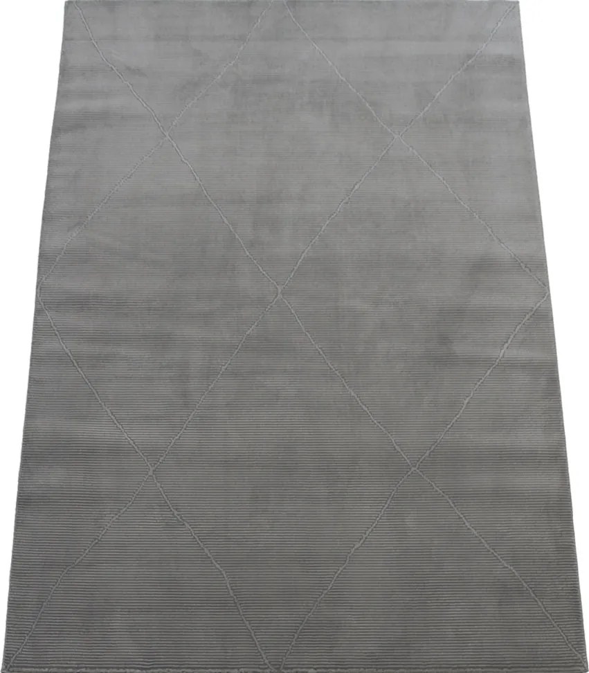 Koberec Zurich 1903 GREY – sivý vzorovaný obdĺžnik Rozmer: 140x190 cm