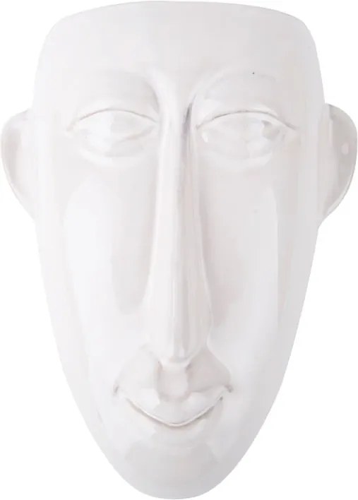 Sivý nástenný kvetináč PT LIVING Mask, 17,5 x 22,4 cm