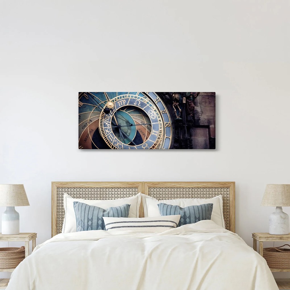 Obraz - Orloj, Praha (120x50 cm)