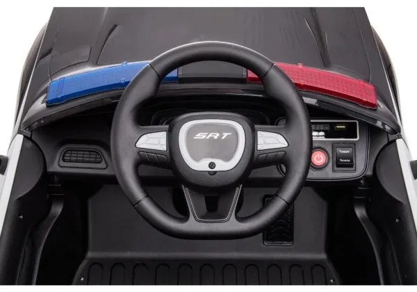 Elektrické autíčko Dodge Challenger Policie 50W/4500 mAh čierno-biele