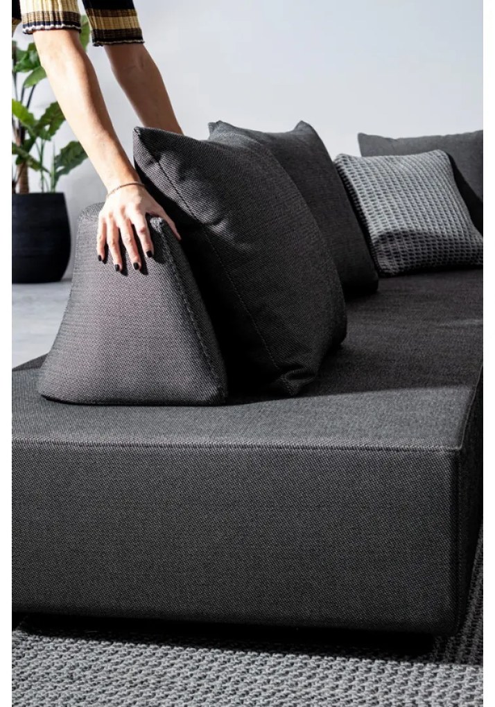 PIPER exteriérová sofa charcoal