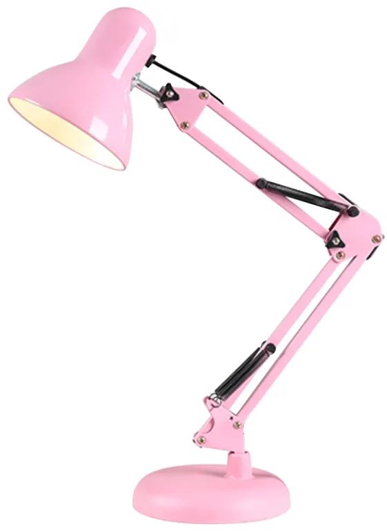 Stolná lampa L2861 SANDY ružová, vrátanie LED žiarovky S2571, 8W