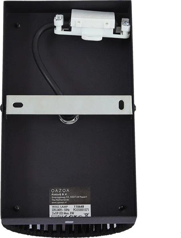 Japandi nástenné svietidlo čierne IP44 - Jayla