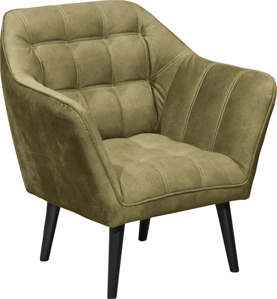 XXXLutz KOKTAILOVÉ KRESLO, textil, kompozitné drevo, olivovozelená MID.YOU - Kreslá - 002220053006