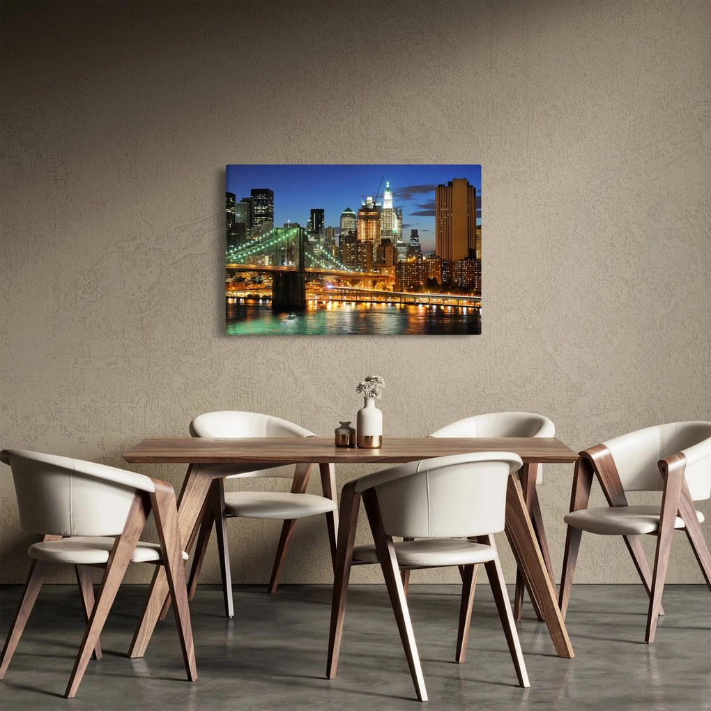 Obraz - Most s New Yorkom (90x60 cm)