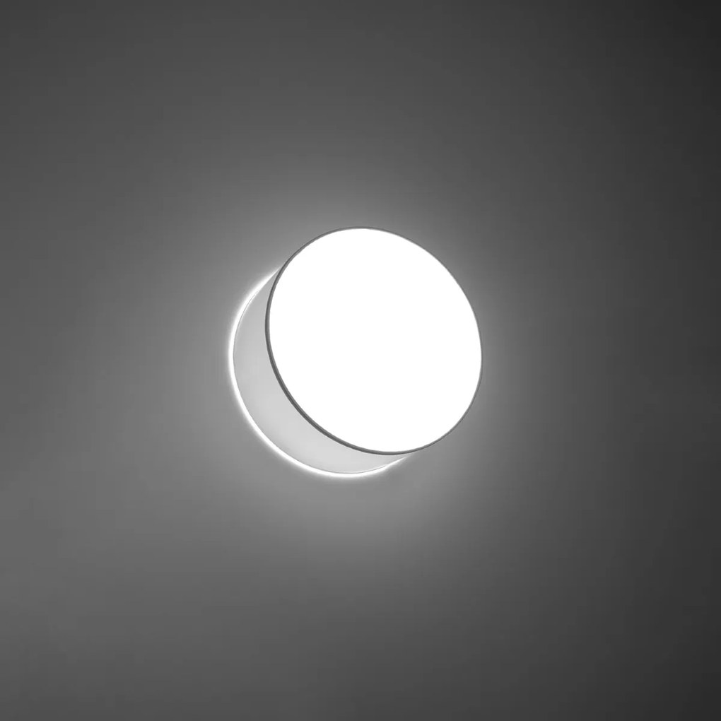 Stropné svietidlo Arena, 1x biele plastové tienidlo, (biely plast), (fi 25 cm)