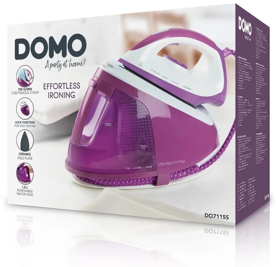 DOMO DO 7115 S parná žehlička s čerpadlom