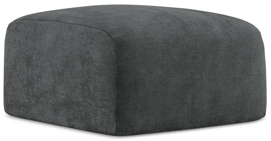 Tmavosivá ženilková podnožka Leila – Makamii